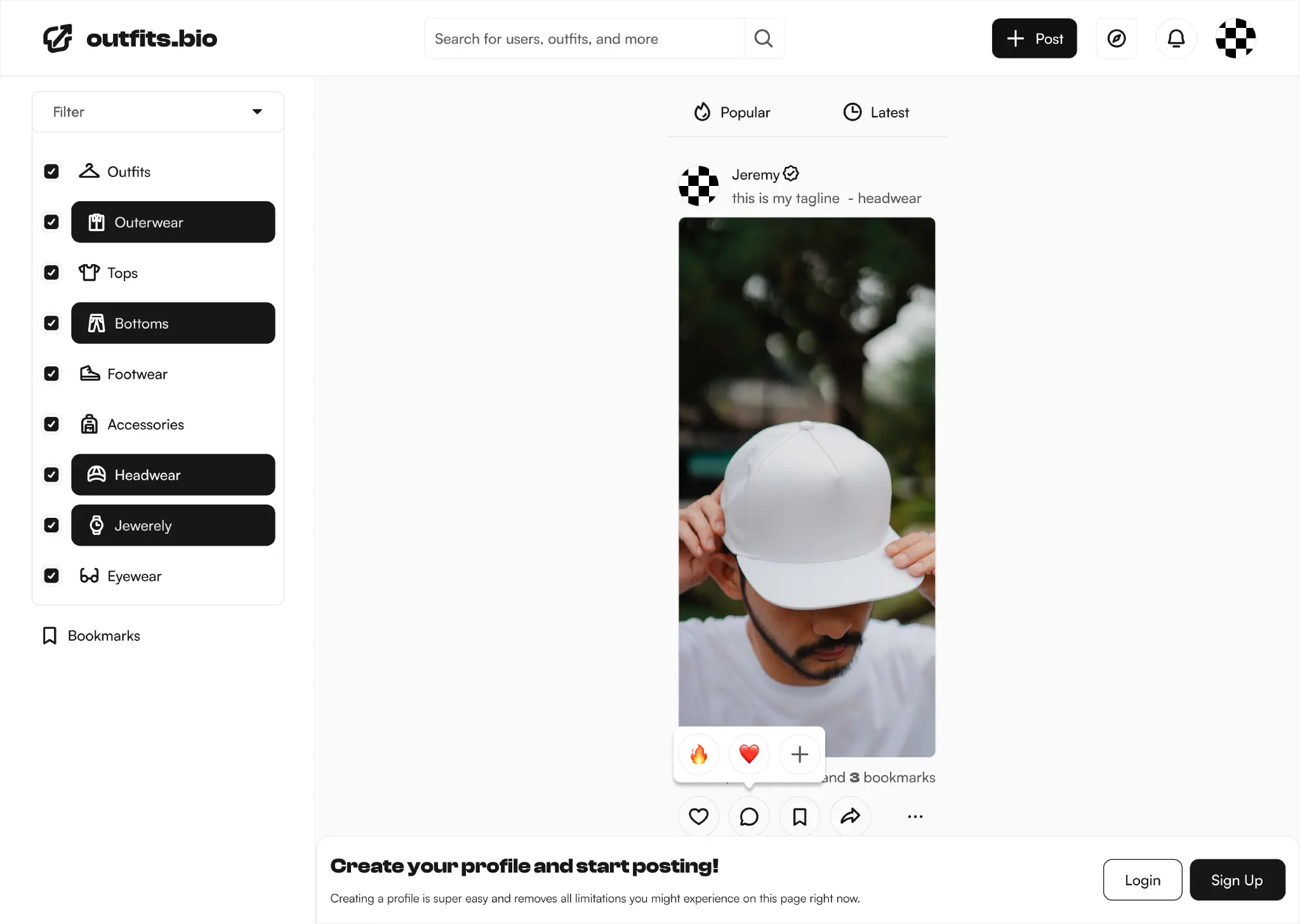 Explore Page